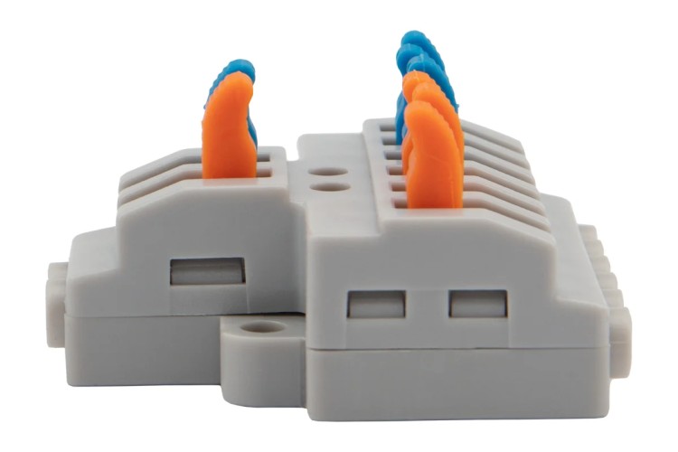 Клемма REXANT СМК 3х3D проходная разветв. 3 полюса на din-рейку (15 шт.) 07-5284