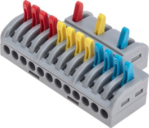 Клемма REXANT СМК 3х4 3 полюса, с монтажной площадкой (блистер 4 шт/уп) 07-5248-4 - изображение 2