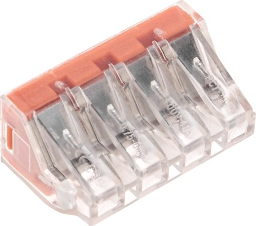 Клемма REXANT СМК 773-174 с пастой, 4-проводная (блистер 5 шт/уп) 07-5279-5 - изображение 2