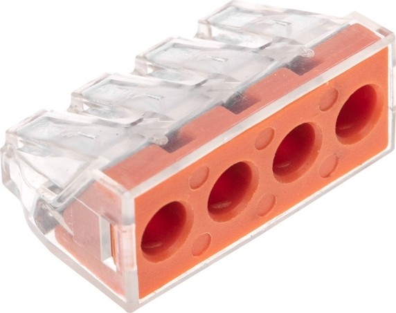 Клемма REXANT СМК 773-174 с пастой, 4-проводная (блистер 5 шт/уп) 07-5279-5