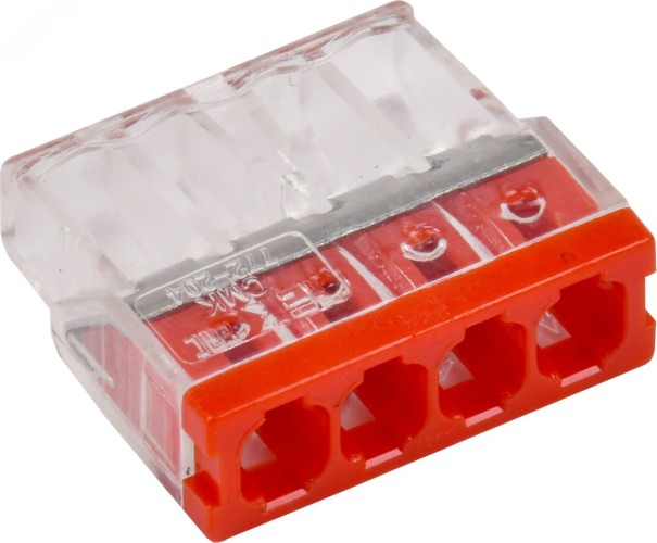 Клемма строительно-монтажная IEK СМК 772-204 (уп.4шт)  UKZ30-204-004