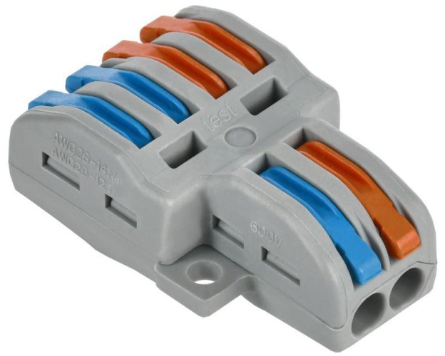 Клемма строительно-монтажная IEK СМК 222-4124 (уп.4шт)  UKZ20-4124-004