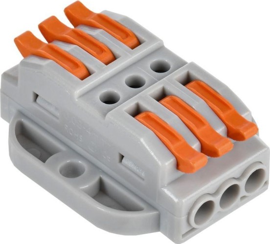 Клемма строительно-монтажная IEK СМК 222-4133P (уп.4шт)  UKZ20-4133P-004