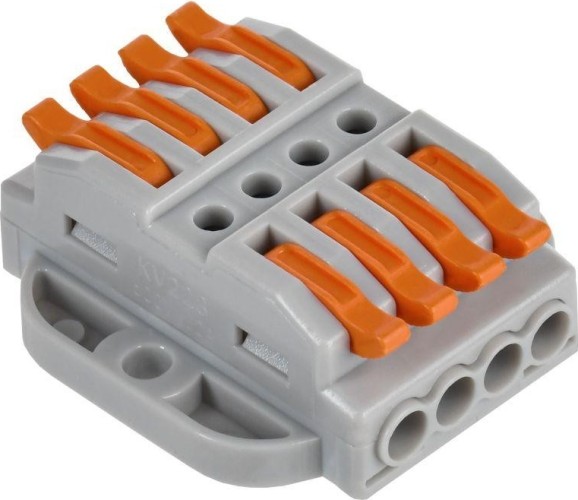 Клемма строительно-монтажная IEK СМК 222-4144P (уп.4шт)  UKZ20-4144P-004