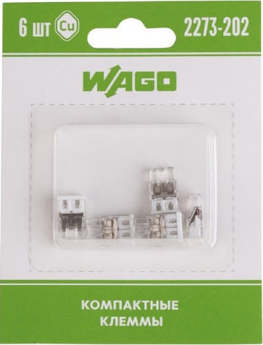 Клемма WAGO 07-5131-06 2-проводная до 2,5 мм², (6 шт/уп)