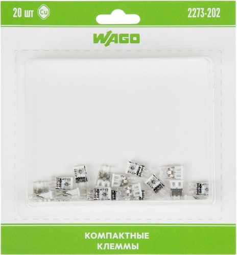 Клемма WAGO 07-5131-20 2-проводная до 2,5 мм², (20 шт/уп)