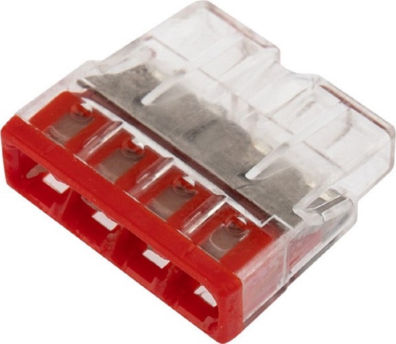 Клемма WAGO 07-5133-05 4-проводная до 2,5 мм², (5 шт/уп)