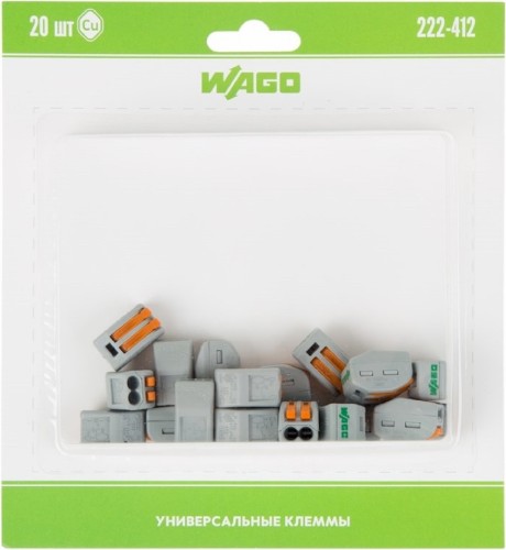 Клемма WAGO 07-5152-20 универсальная 2-проводная, серая (0,08-2,5/4 мм²)