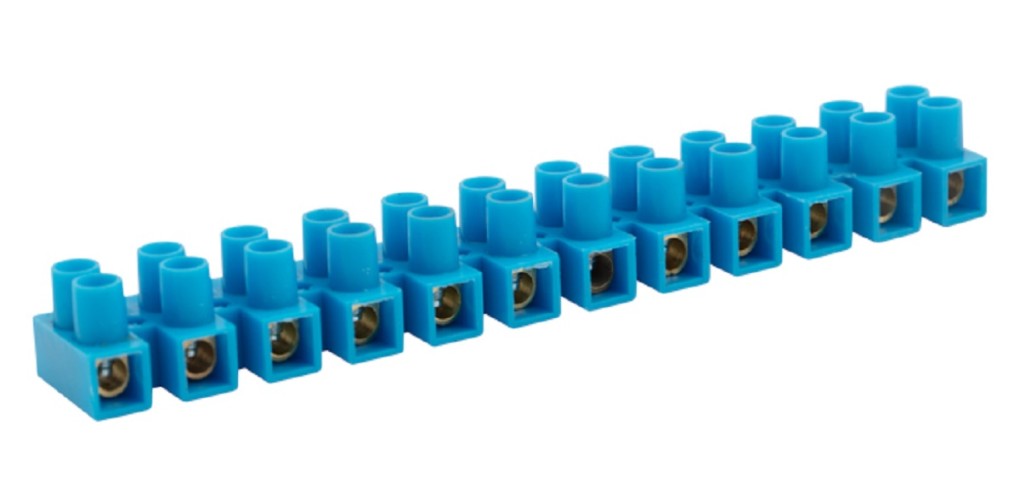 Клеммная колодка REXANT 07-5006-4 ( уп. 10 штук ) винтовая КВ-6, 6А, 2,5-6мм²  синяя (ЗВИ) 07-5006-4