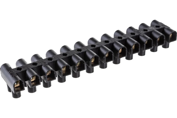 Клеммная колодка REXANT 07-5004-2 ( уп. 10 штук ) винтовая КВ- 4 (1,5-4 мм²), ток 3A, черная (ЗВИ) 07-5004-2 - изображение 4