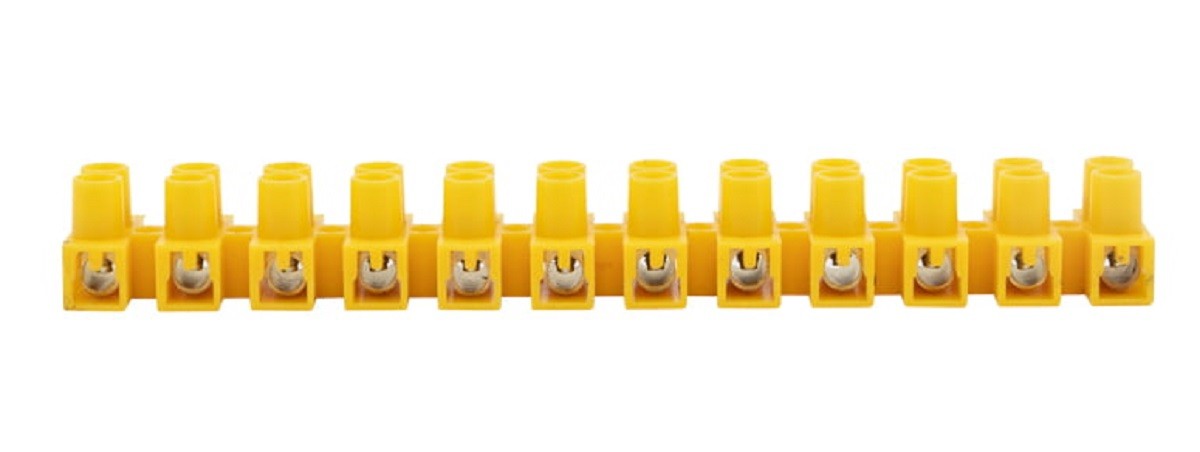 Клеммная колодка REXANT 07-5006-3 ( уп. 10 штук ) винтовая КВ-6 2,5-6, ток 6А, желтая 07-5006-3 - изображение 2