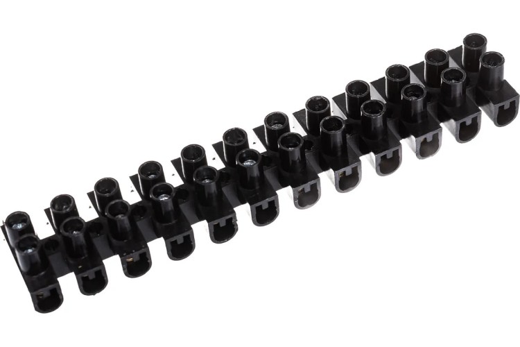 Клеммная колодка REXANT 07-5004-2 ( уп. 10 штук ) винтовая КВ- 4 (1,5-4 мм²), ток 3A, черная (ЗВИ) 07-5004-2 - изображение 3