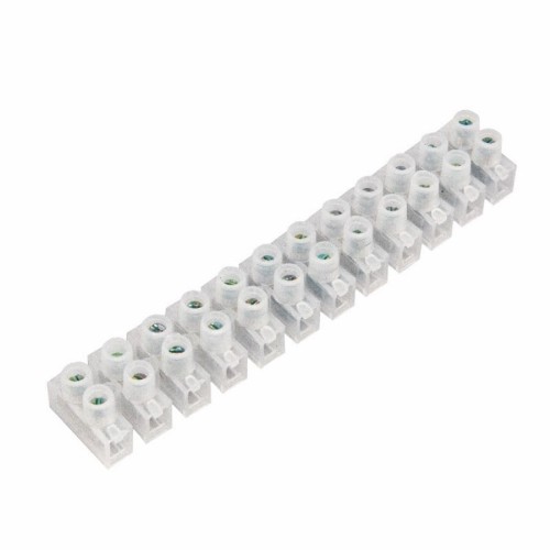 Клеммная колодка REXANT 07-5040 ( уп. 10 штук ) винтовая КВ-40 (25-40 мм²), ток 100А, белая (ЗВИ) 07-5040