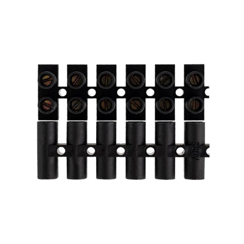 Клеммная колодка REXANT 07-5010-2-7 винтовая КВ-10 (4-10 мм²), ток 10А, черная - изображение 3