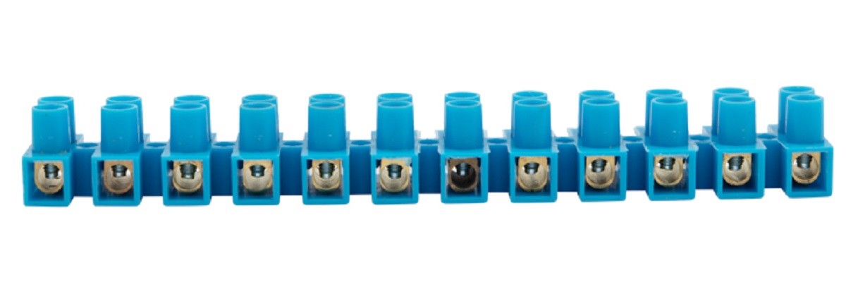 Клеммная колодка REXANT 07-5006-4 ( уп. 10 штук ) винтовая КВ-6, 6А, 2,5-6мм²  синяя (ЗВИ) 07-5006-4 - изображение 2