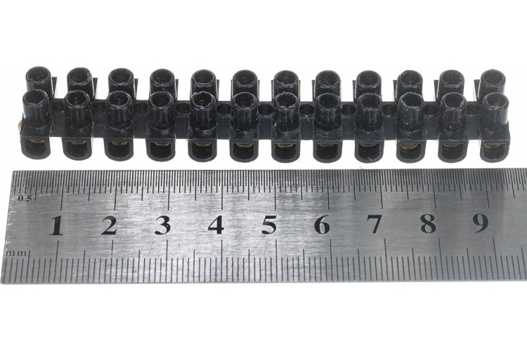 Клеммная колодка REXANT 07-5004-2 ( уп. 10 штук ) винтовая КВ- 4 (1,5-4 мм²), ток 3A, черная (ЗВИ) 07-5004-2 - изображение 2