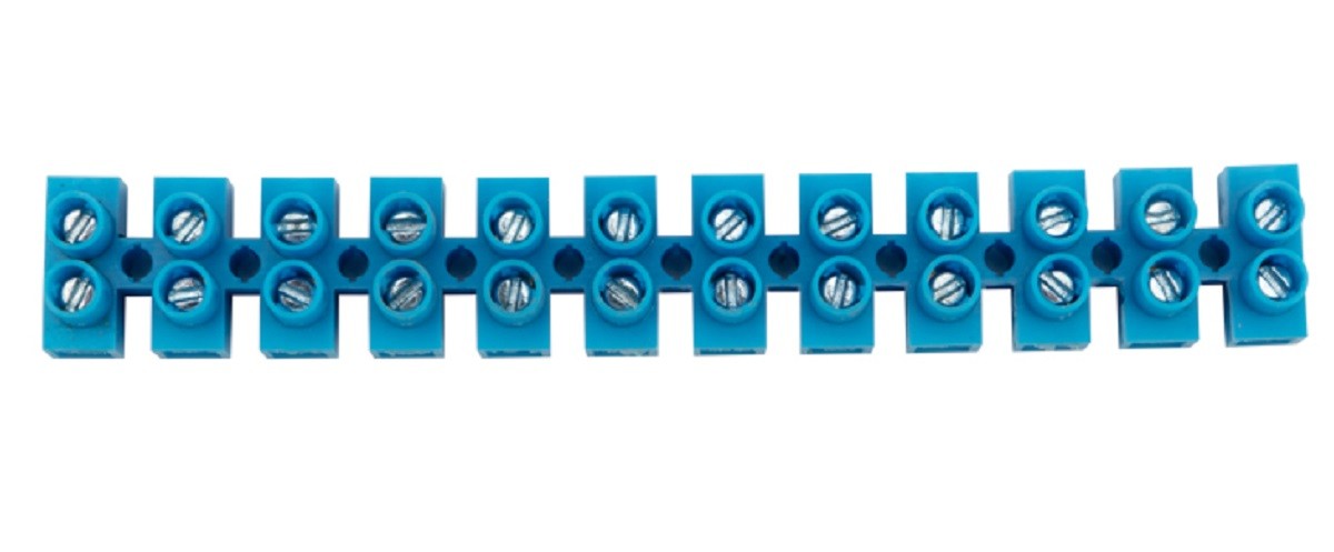 Клеммная колодка REXANT 07-5006-4 ( уп. 10 штук ) винтовая КВ-6, 6А, 2,5-6мм²  синяя (ЗВИ) 07-5006-4 - изображение 3