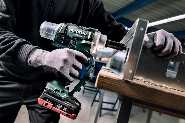 Клепальник аккумуляторный METABO NP 18 LTX BL 5.0  бесщеточный, без АКБ и ЗУ 619002890 - изображение 2