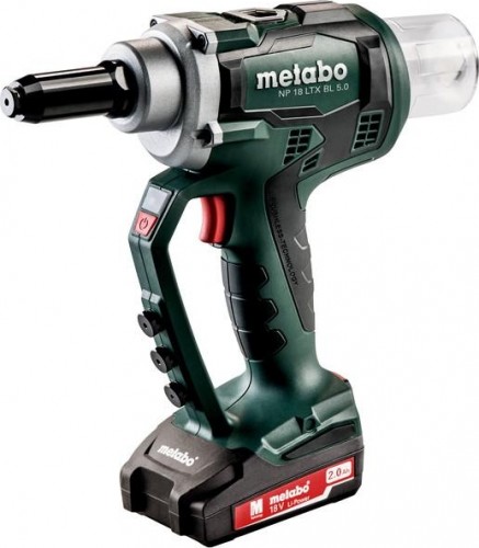 Клепальник аккумуляторный METABO NP 18 LTX BL 5.0  2,0 Ач, бесщеточный 619002500