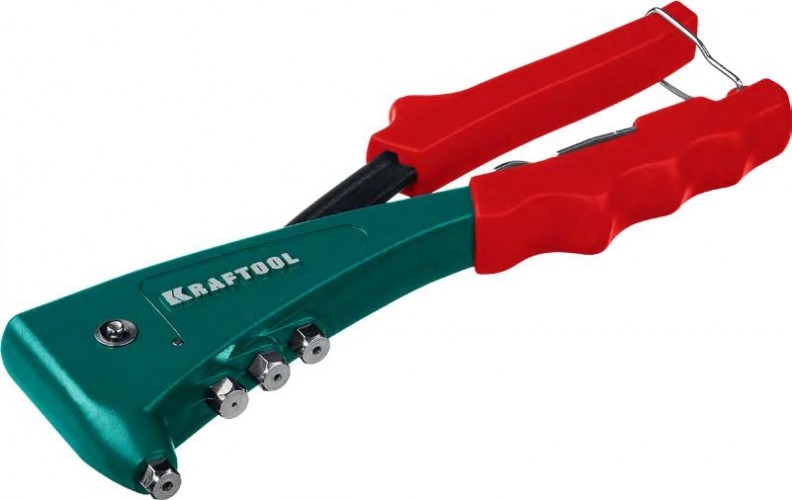 Клепальник KRAFTOOL Combo2-M6 комбинированный в кейсе, резьбовые м3-м6, вытяжные 31180