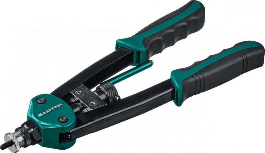 Клепальник KRAFTOOL NUT-12 резьбовой двуручный в кейсе, резьбовые м3-м12 алюм 31183