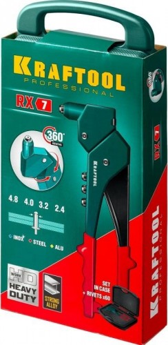 Клепальник KRAFTOOL RX-7 поворотный360° в кейсе 31176-H6_z01 - изображение 5