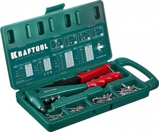 Клепальник KRAFTOOL X-3 x-3 литой корпус, в кейсе 31170-H6_z01