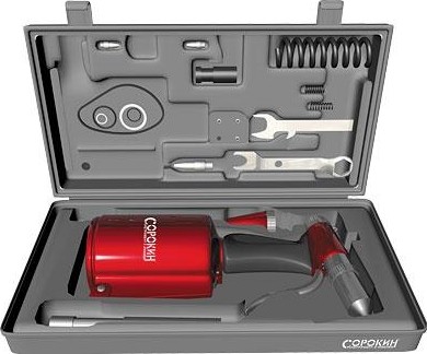 Клепальник пневматический СОРОКИН 2.35 в кейсе