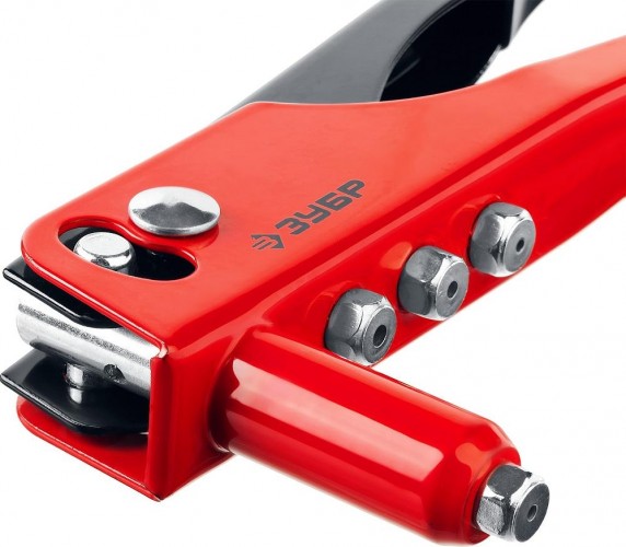 Клепальник ЗУБР МАСТЕР М-100 31050, для алюминиевых 2.4-4.8 мм, cтальной корпус 31050_z01 - изображение 3