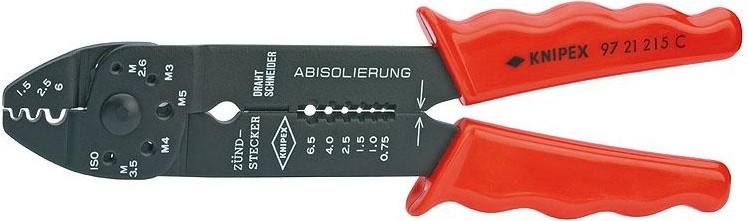 Клещи для опрессовки кабельных наконечников KNIPEX 9721215C KN-9721215C