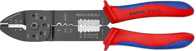 Клещи для опрессовки кабельных наконечников KNIPEX 9732240 KN-9732240