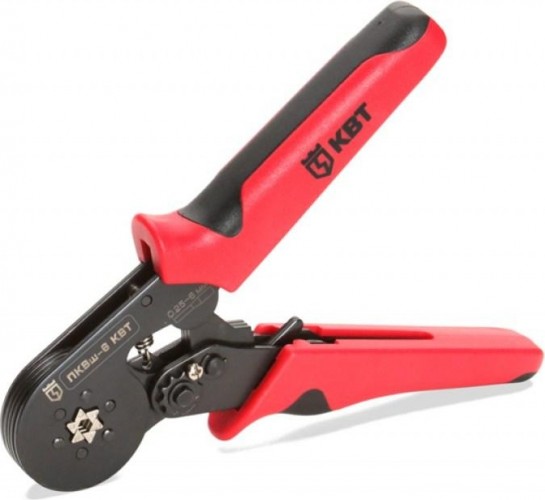 Клещи для опрессовки кабельных наконечников КВТ ПКВш-6 74593