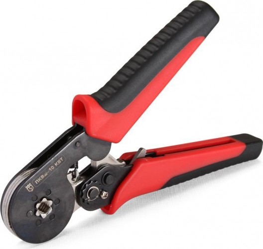 Клещи для опрессовки кабельных наконечников КВТ ПКВш-10 77669