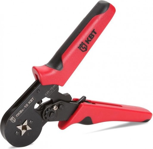 Клещи для опрессовки кабельных наконечников КВТ ПКВк-10 74712