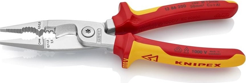 Клещи электромонтажные диэлектрические KNIPEX 1386200SB 200 мм KN-1386200SB - изображение 3