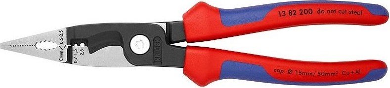 Клещи электромонтажные KNIPEX 1382200SB 200 мм KN-1382200SB