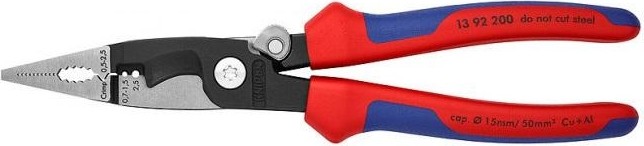 Клещи электромонтажные KNIPEX 1392200SB 200 мм 6-в-1 KN-1392200SB