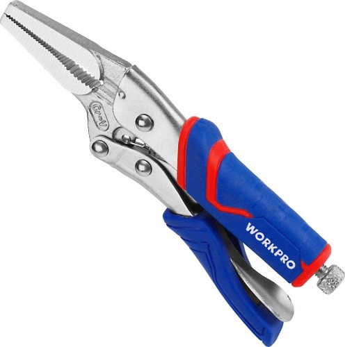 Клещи фиксирующие WORKPRO WP231075 с длинными носами 165мм pro - изображение 2