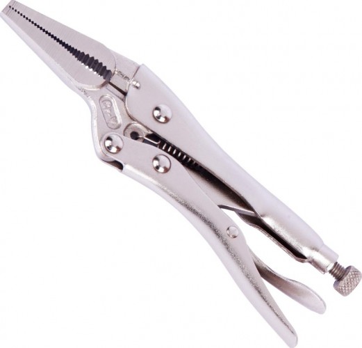 Клещи фиксирующие WORKPRO WP231050 с длинным носом 115мм