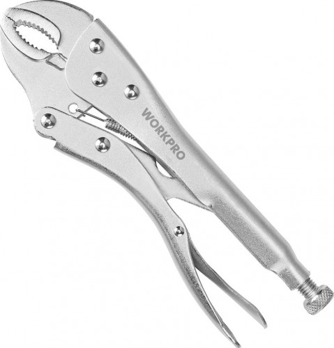 Клещи фиксирующие WORKPRO WP231071 с изогнутыми губками 250мм