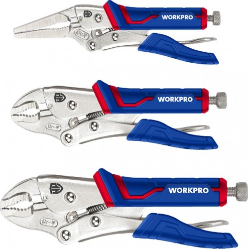 Клещи фиксирующие WORKPRO WP201003 PRO (набор 3 предмета) WP201003