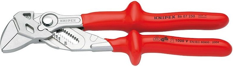 Клещи переставные диэлектрические KNIPEX 8607250 1000 V, 250 мм KN-8607250