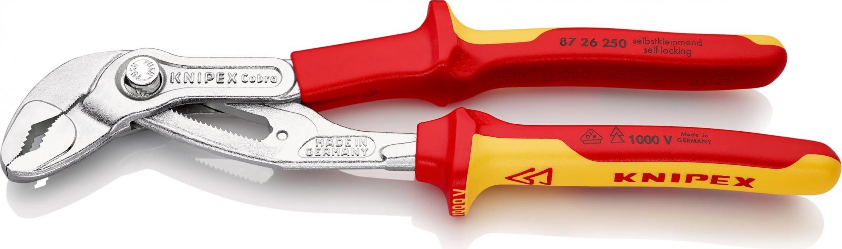 Клещи переставные диэлектрические KNIPEX "COBRA" 8726250SB 250 мм KN-8726250SB