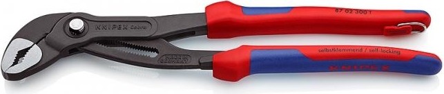 Клещи переставные KNIPEX "COBRA" 8702300T 300 мм со страховочным креплением KN-8702300T