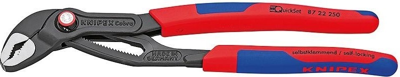 Клещи переставные KNIPEX "COBRA QuickSet" 8722250 250 мм KN-8722250
