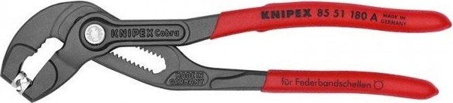 Клещи переставные KNIPEX для пружинных хомутов 8551180ASB 180 мм KN-8551180ASB