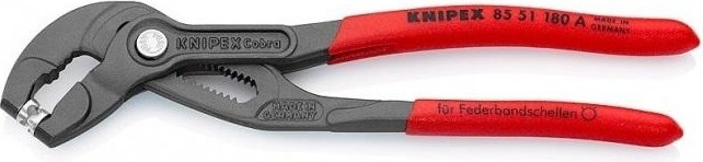 Клещи переставные KNIPEX для пружинных хомутов 8551180A 180 мм KN-8551180A
