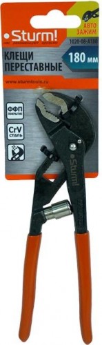 Клещи переставные Sturm 1020-08-A180 галка, с функцией автозажима, 180мм - изображение 5