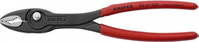 Клещи переставные TwinGrip KNIPEX 8201200 черненные, длина 200 мм, обливные рукоятки KN-8201200