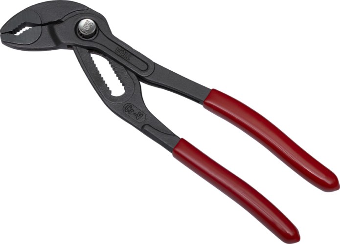 Клещи переставные VOLL Cobra 5.12175 с механизмом быстрой фиксации, L-7" (175 мм), CrV 5.12175